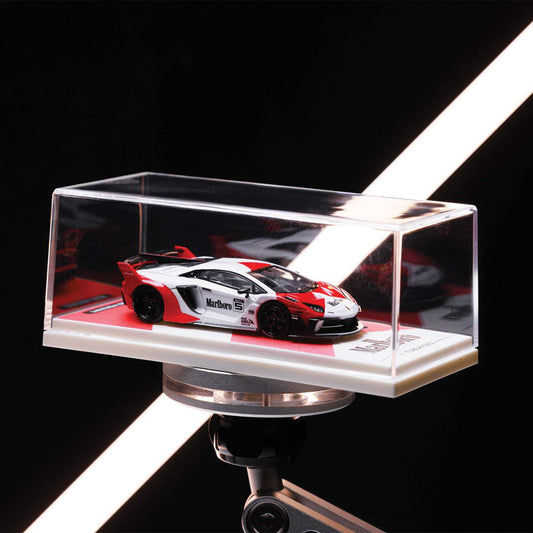 TIMEMICRO 1:64 LAMBORGHINI GTEVO MARLBORO AND HKS COATING SIMULATION ALLOY CAR MODEL