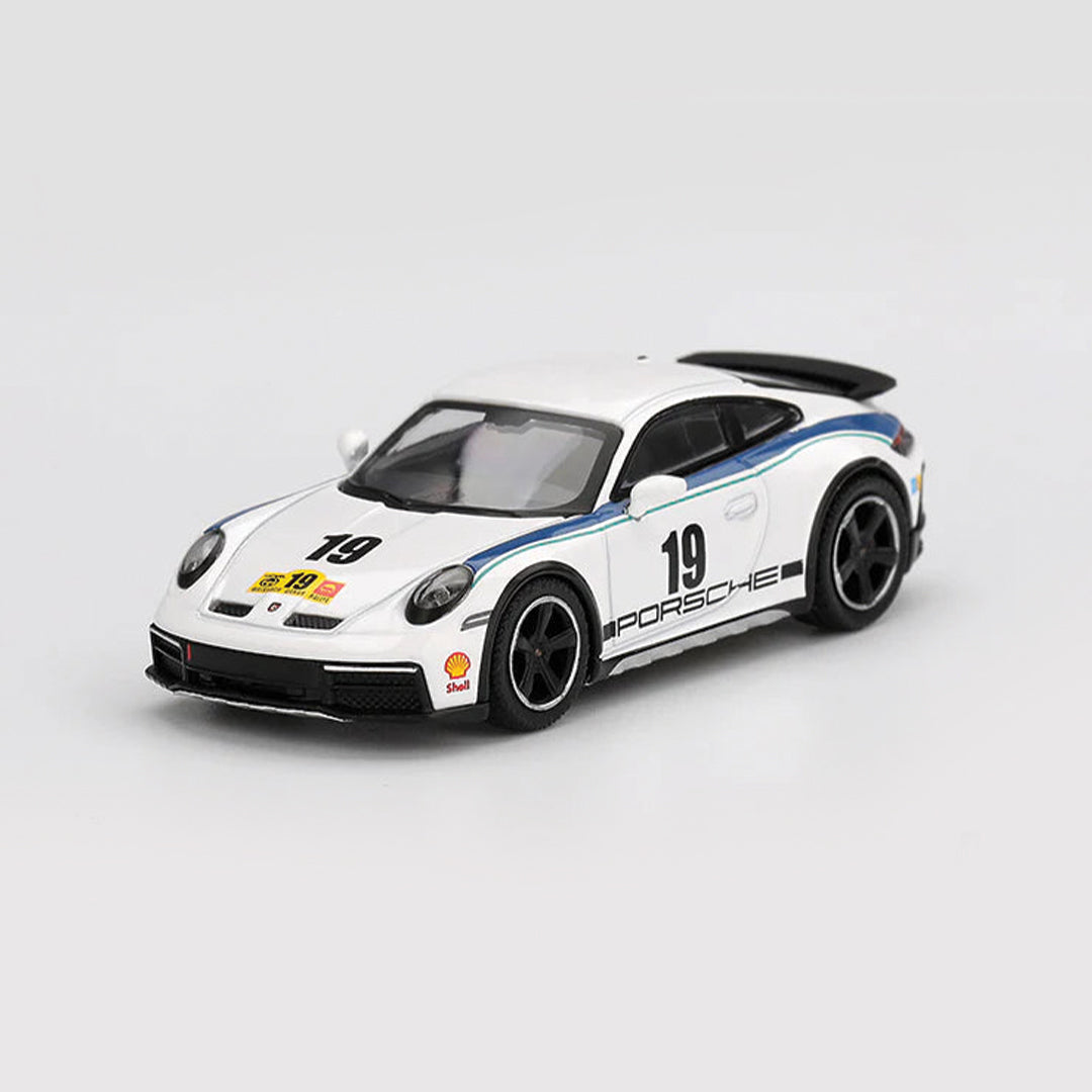 MINI GT 1:64 PORSCHE 911 DAKAR RALLY 1974 – WHITE - PRE ORDER