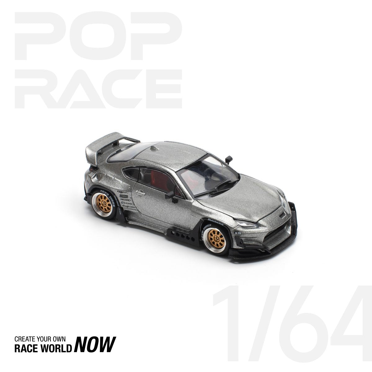 POP RACE 1:64 PANDEM GR86 – SILVER (NEW TOOLING) - PRE ORDER