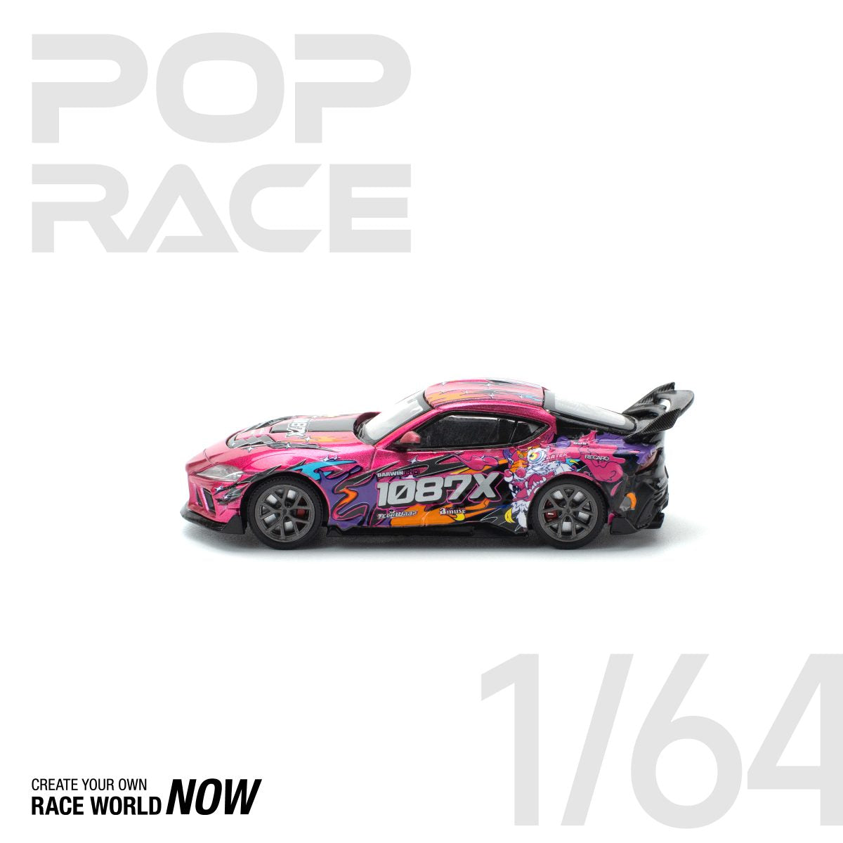POP RACE 1:64 DARWIN PRO 66G WBK SUPRA (A90) 1087X LION DANCE - PRE ORDER