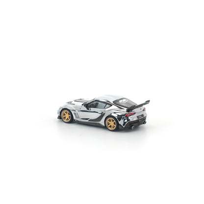 POP RACE 1/64 - DARWIN PRO 66G WBK SUPRA A90 SILVER CHROME - PR640492