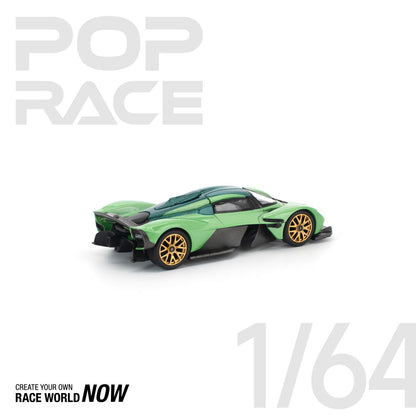 POP RACE 1:64 ASTON MARTIN VALKYRIE IRIDESCENT EMERALD - PRE ORDER