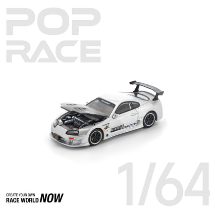 TOP SECRET GT300 SUPRA SILVER BY POP RACE - PRE ORDER