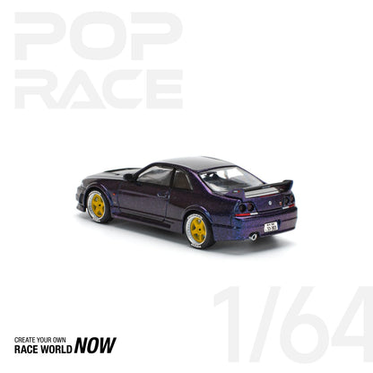 POP RACE 1:64 SKYLINE GT-R R33 NISMO MIDNIGHT PURPLE - PRE ORDER