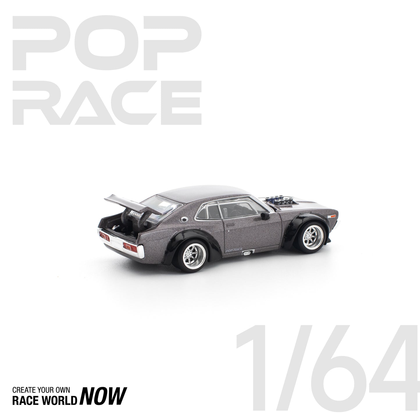 POP RACE 1:64 LAUREL C130 METALLIC GREY NEW TOOLING