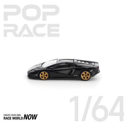 LAMBORGHINI COUNTACH LPI 800-4 DEEP BLACK BY POP RACE - PRE ORDER