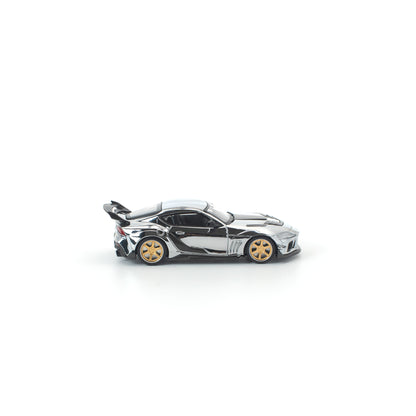 POP RACE 1/64 - DARWIN PRO 66G WBK SUPRA A90 SILVER CHROME - PR640492