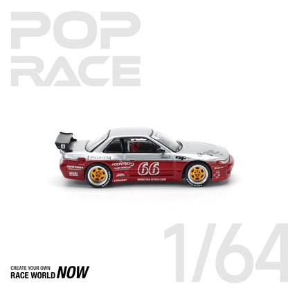 POP RACE 1:64 PANDEM SILVIA S13 – MOONTECH RED - PRE ORDER