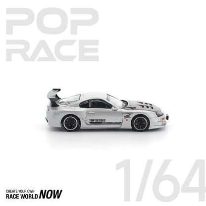 TOP SECRET GT300 SUPRA SILVER BY POP RACE - PRE ORDER