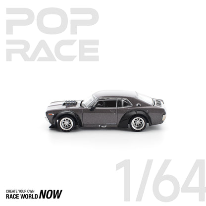 POP RACE 1:64 LAUREL C130 METALLIC GREY NEW TOOLING