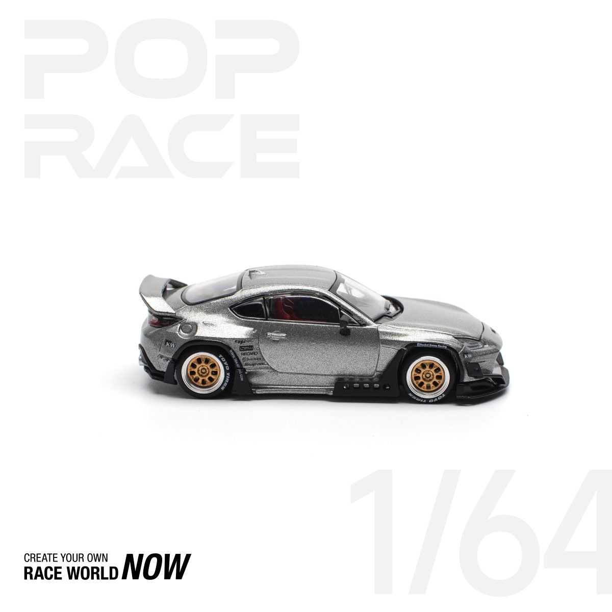 POP RACE 1:64 PANDEM GR86 – SILVER (NEW TOOLING) - PRE ORDER