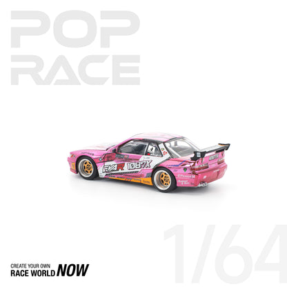 POP RACE 1:64 PANDEM S13 EVA RT PRODUCTION MODEL CUSTOM TYPE-08 EVA RACING x 1087X