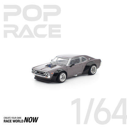 POP RACE 1:64 LAUREL C130 METALLIC GREY NEW TOOLING