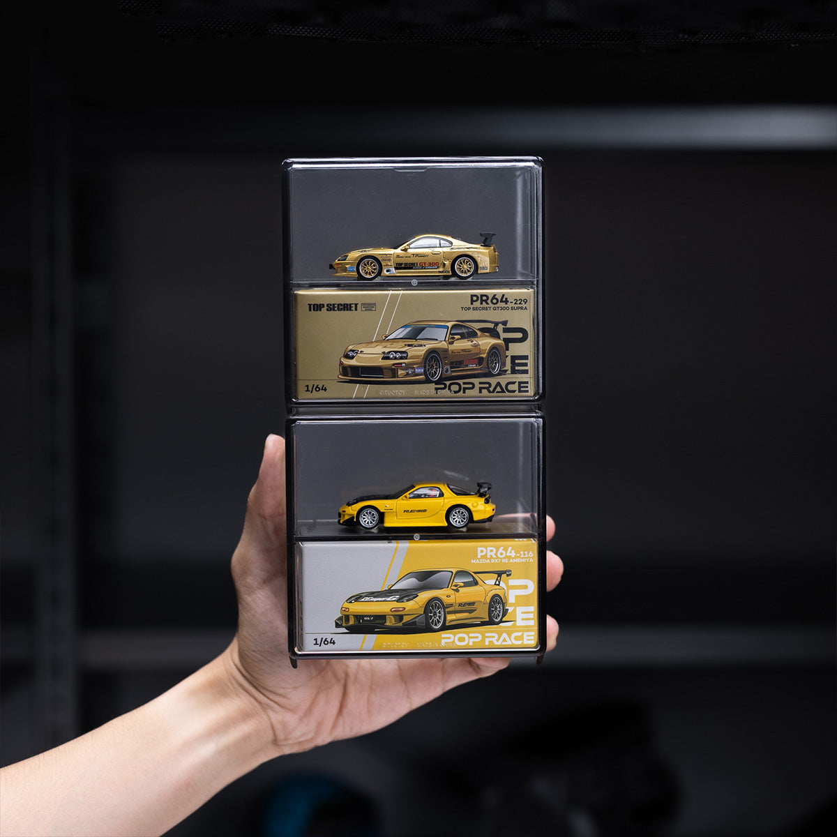 1/64 DISPLAY BOX FOR POPRACE MINIGT TW