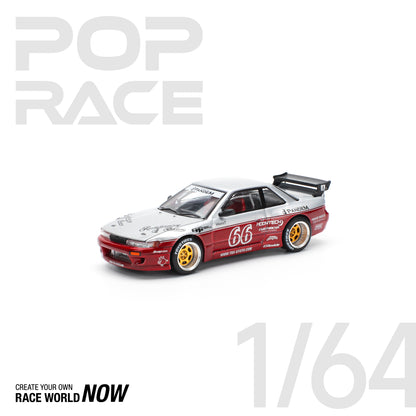 POP RACE 1:64 PANDEM SILVIA S13 – MOONTECH RED - PRE ORDER
