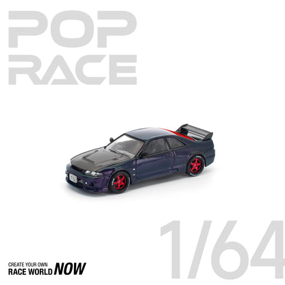 POP RACE 1:64 SKYLINE GT-R R33 GHOST CHAMELEON
