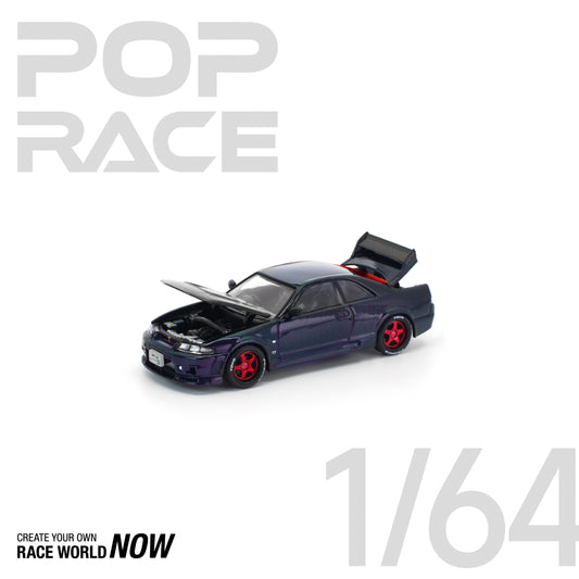 POP RACE 1:64 SKYLINE GT-R R33 GHOST CHAMELEON