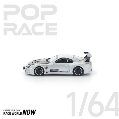 TOP SECRET GT300 SUPRA SILVER BY POP RACE - PRE ORDER