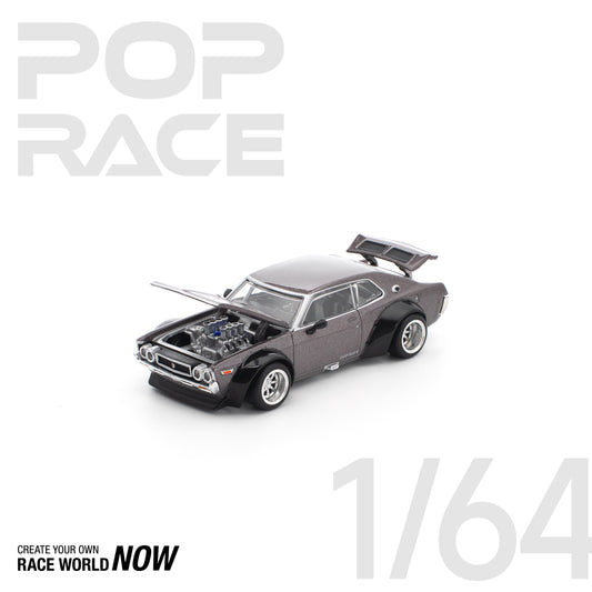 POP RACE 1:64 LAUREL C130 METALLIC GREY NEW TOOLING