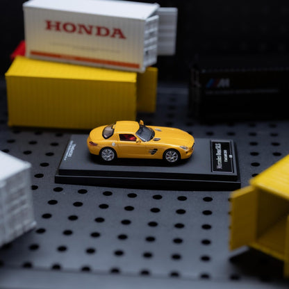 TIMEMICRO 1:64 BENZ SLS YELLOW