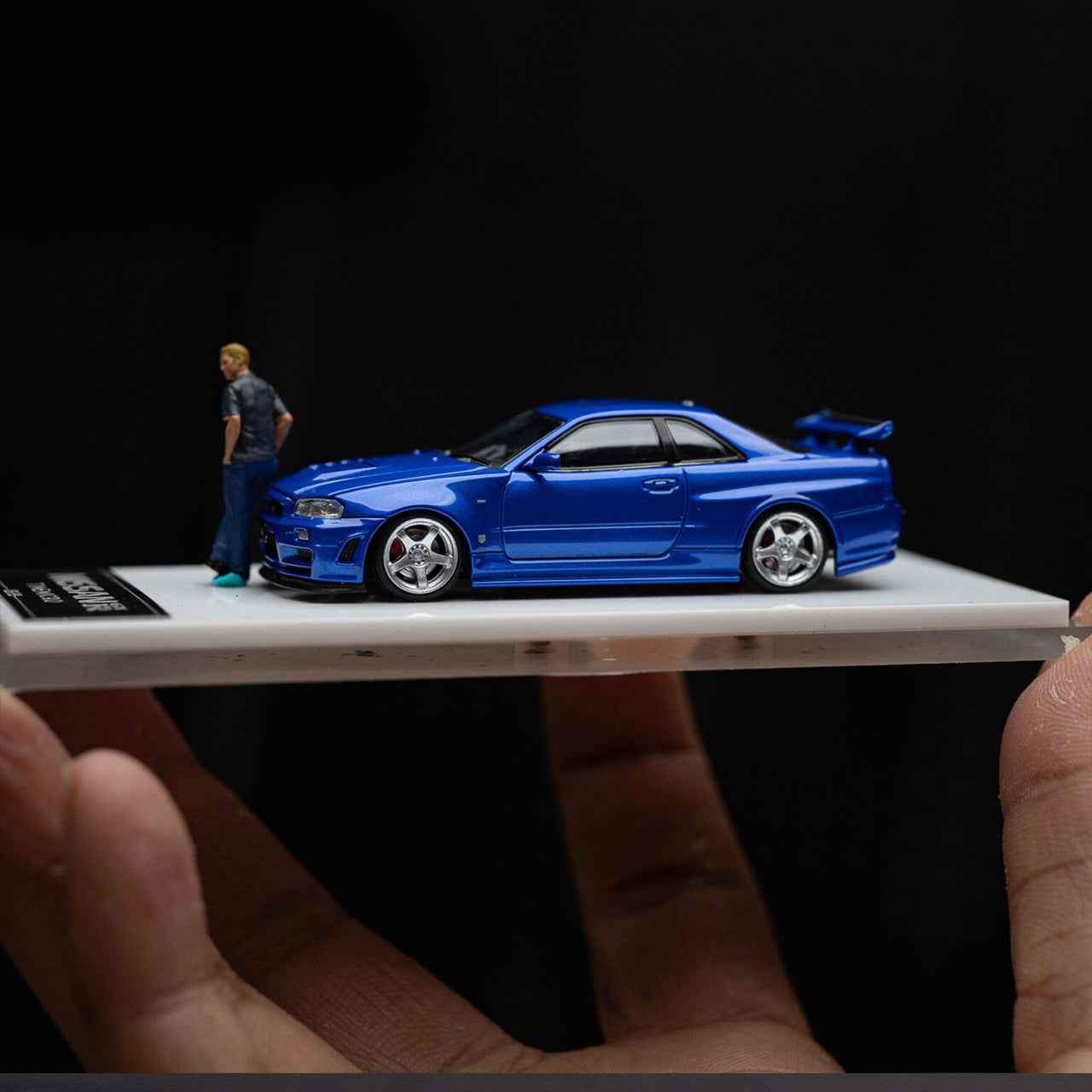NISSAN GTR34 OPEN COVER EDITION SPEED AND PASSION BLUE – FIGURE