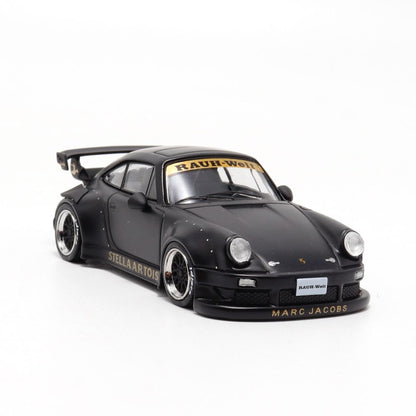 MC 1:64 MODEL CAR PORSCHE RWB 930 MATT BLACK