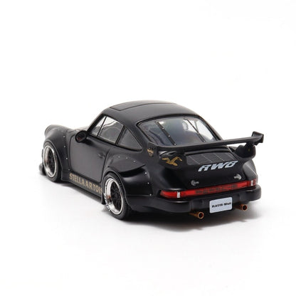 MC 1:64 MODEL CAR PORSCHE RWB 930 MATT BLACK