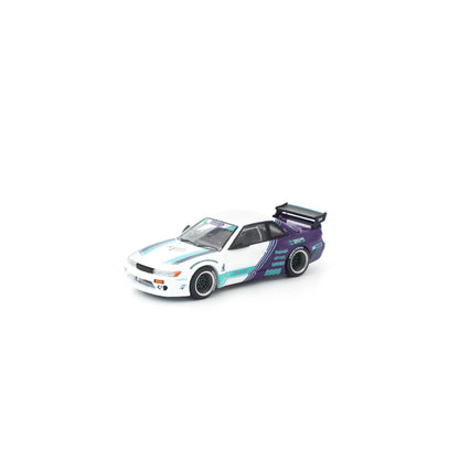 POP RACE 1/64 - PANDEM S13 WHITE PURPLE