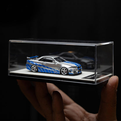 NISSAN GTR34 OPEN COVER EDITION SPEED AND PASSION BLUE SILVER