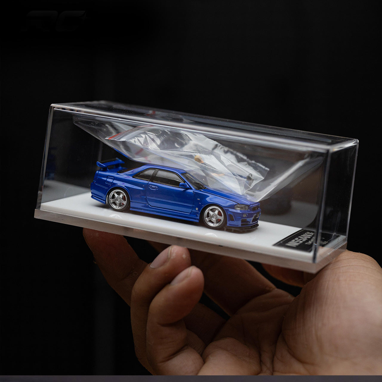 NISSAN GTR34 OPEN COVER EDITION SPEED AND PASSION BLUE – FIGURE