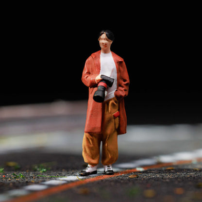 MOREART1:64 TRAVEL PHOTOGRAPHY DOLL SET RESIN MODEL