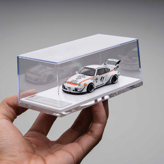 PORSCHE 993 RWB #41, WHITE: MOBY DICK 1:64
