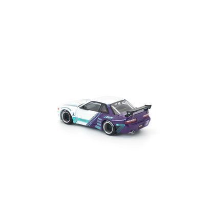 POP RACE 1/64 - PANDEM S13 WHITE PURPLE