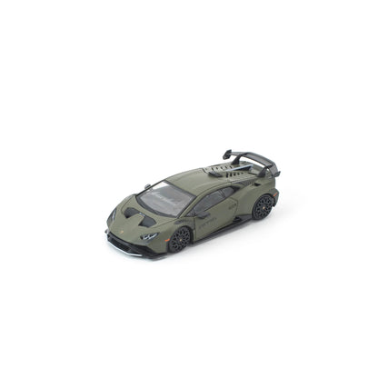 POP RACE 1/64 - LAMBORGHINI HURACAN STO VERDE TURBINE MATT