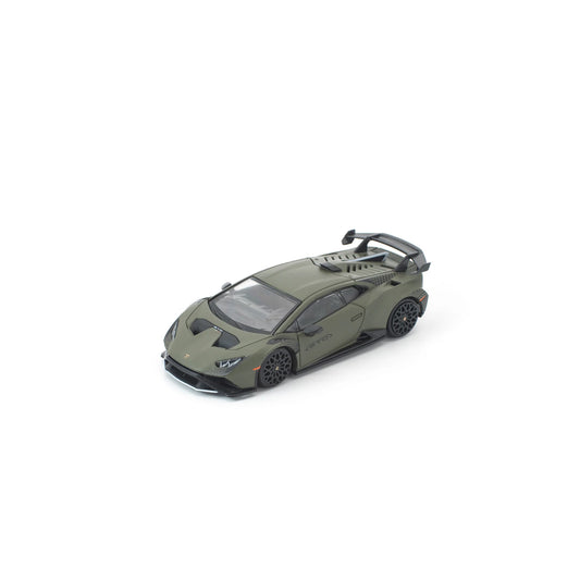 POP RACE 1/64 - LAMBORGHINI HURACAN STO VERDE TURBINE MATT