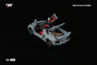 TPC X RHINO MODEL 1:64 LAMBORGHINI LP720-4 ROADSTER WIDE-BODY MODIFIED LBWK
