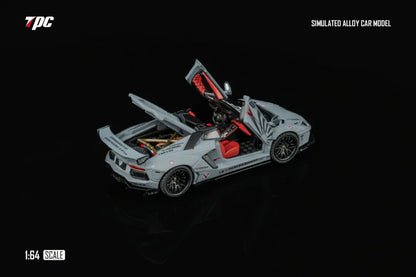 TPC X RHINO MODEL 1:64 LAMBORGHINI LP720-4 ROADSTER WIDE-BODY MODIFIED LBWK