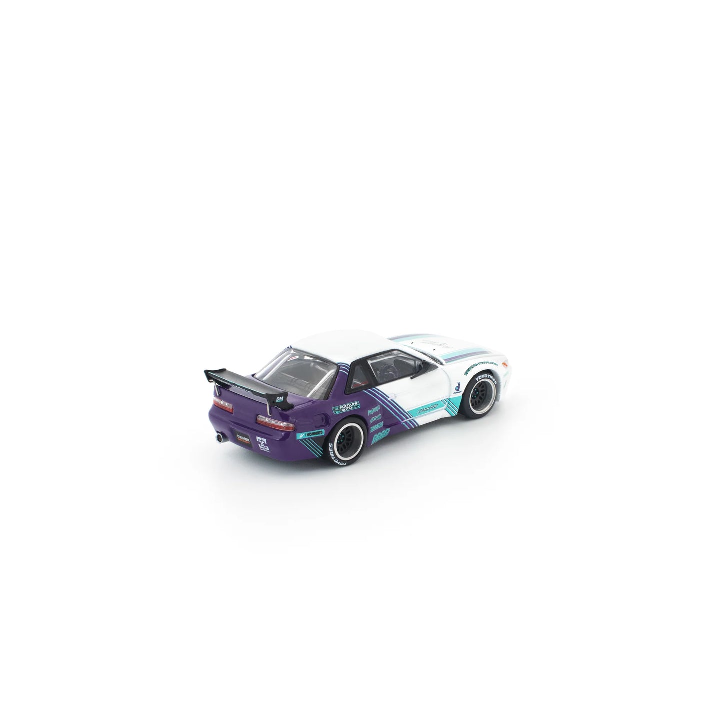 POP RACE 1/64 - PANDEM S13 WHITE PURPLE