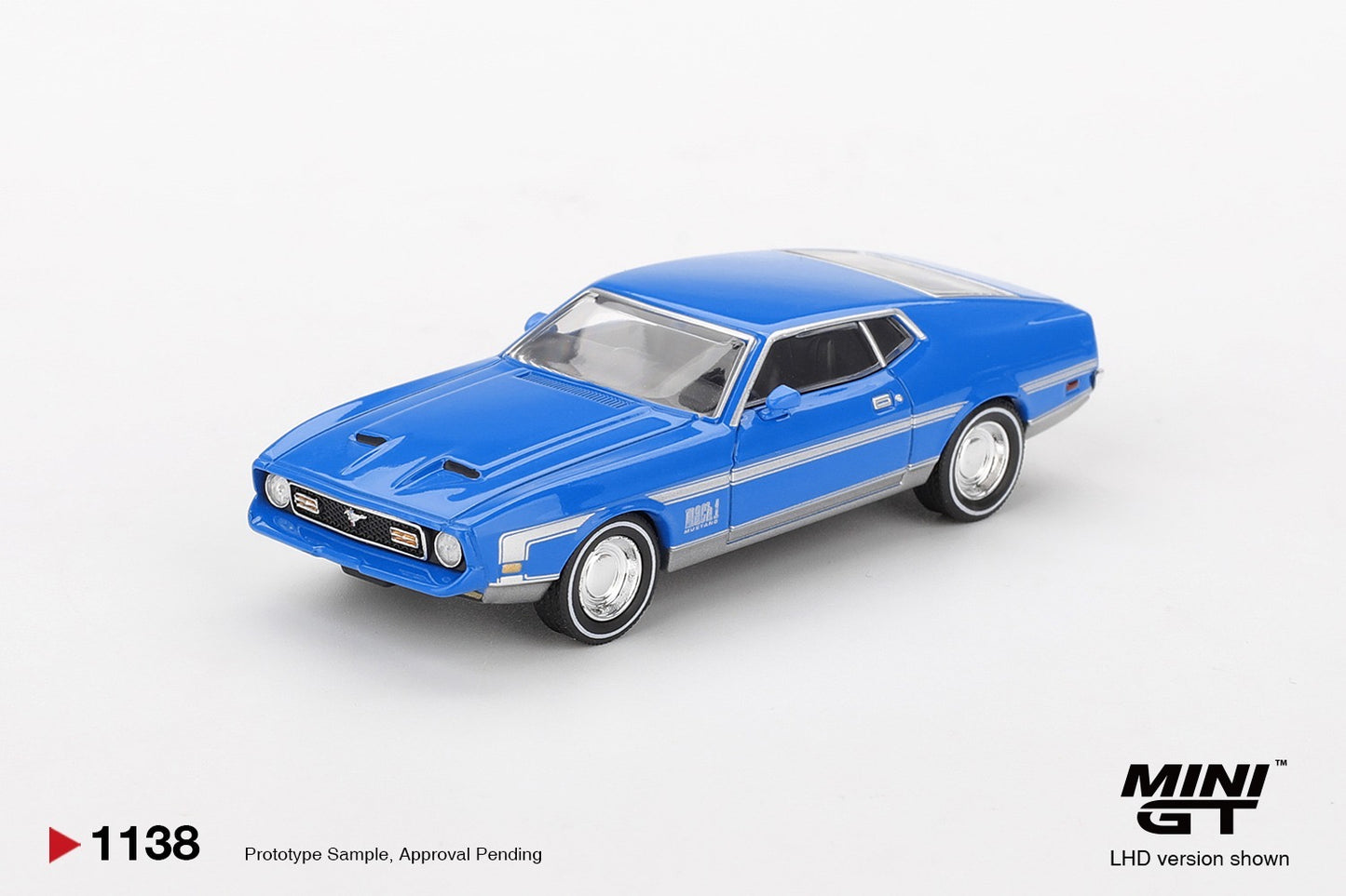 MINIGT - 1/64 FORD MUSTANG MACH 1 GRABBER BLUE
