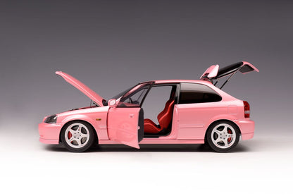 1:18 HONDA CIVIC TYPE R (EK9) – SWEET PINK – MOTORHELIX - PRE ORDER