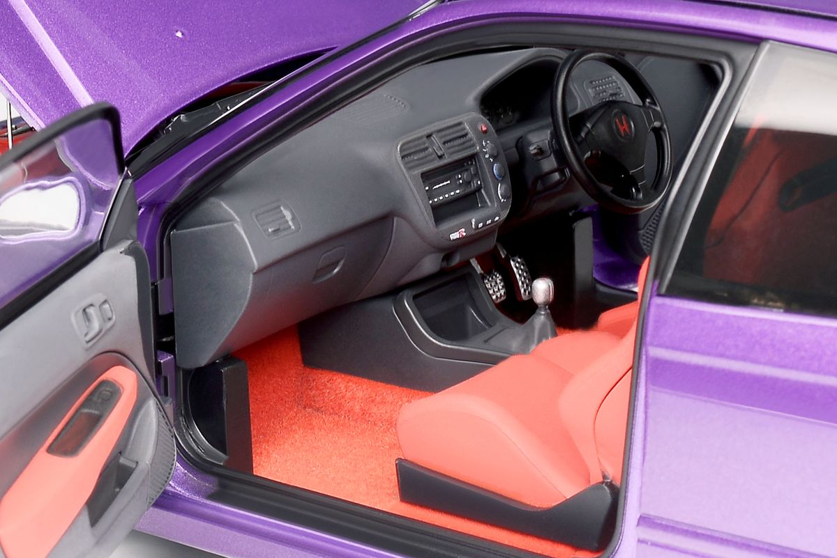 1:18 HONDA CIVIC TYPE R (EK9) – PEARL PURPLE – MOTORHELIX - PRE ORDER
