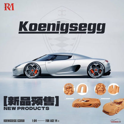 RHINO MODEL RM 1/64 KOENIGSEGG CC850 (MAGNETIC STRUCTURE OF ENGINE HOOD) - PRE ORDER