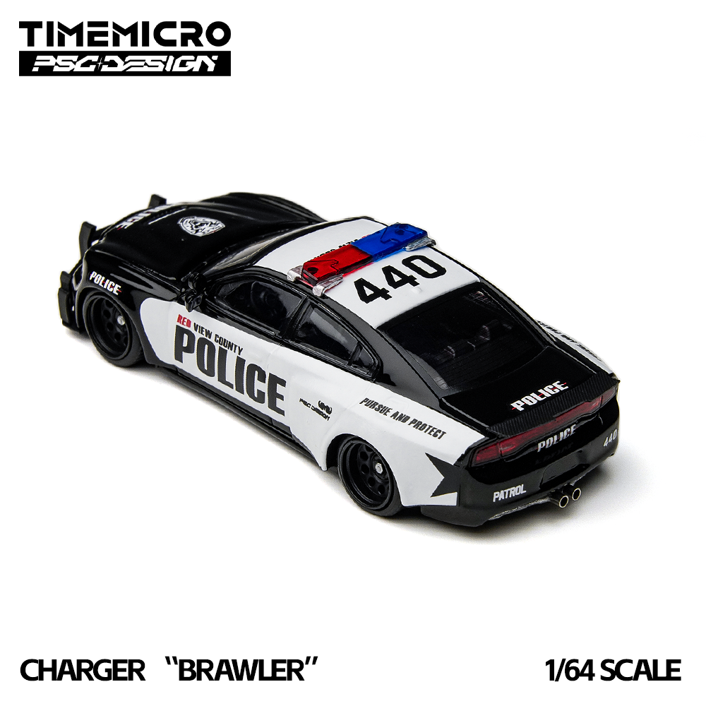 TimeMicro × PSC DESIGN 1:64 Charger “Brawler” Rivals Die-Cast Action Car Model
