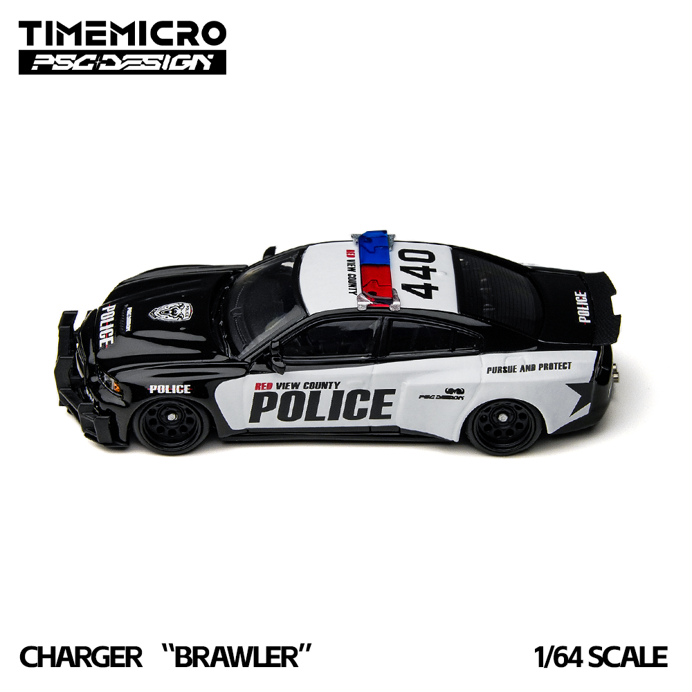 TimeMicro × PSC DESIGN 1:64 Charger “Brawler” Rivals Die-Cast Action Car Model
