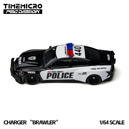 TimeMicro × PSC DESIGN 1:64 Charger “Brawler” Rivals Die-Cast Action Car Model