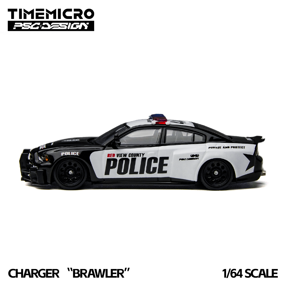 TimeMicro × PSC DESIGN 1:64 Charger “Brawler” Rivals Die-Cast Action Car Model
