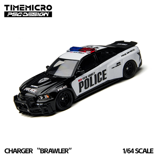 TimeMicro × PSC DESIGN 1:64 Charger “Brawler” Rivals Die-Cast Action Car Model