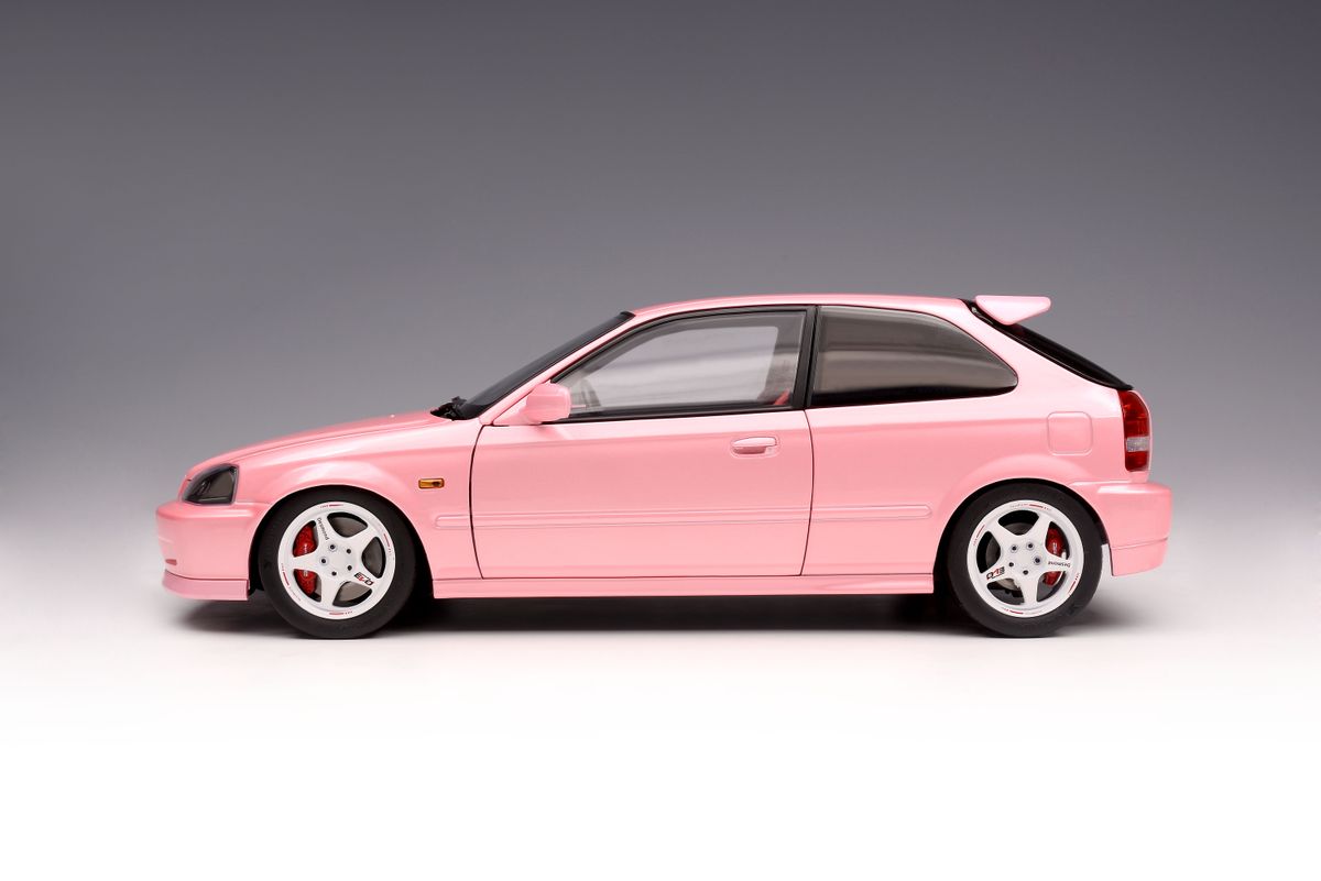 1:18 HONDA CIVIC TYPE R (EK9) – SWEET PINK – MOTORHELIX - PRE ORDER