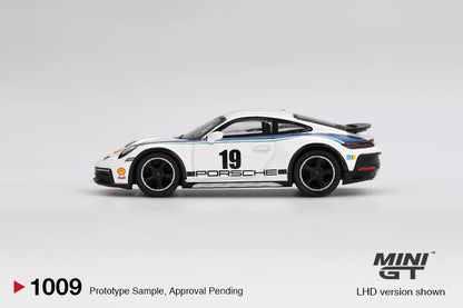 MINI GT 1:64 PORSCHE 911 DAKAR RALLY 1974 – WHITE - PRE ORDER