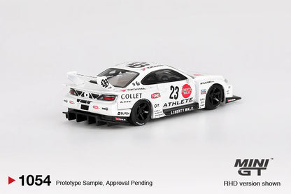 MINI GT 1:64 NISSAN LB-SUPER SILHOUETTE S15 SILVIA ATHLETE – WHITE - PRE ORDER